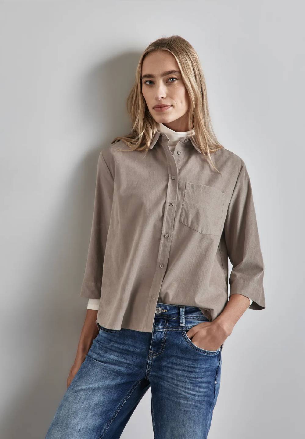 Street One Softe Cord-Bluse