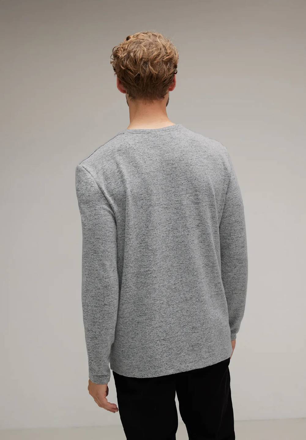 Street One Softes Melange Langarmshirt