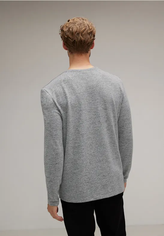 Street One Softes Melange Langarmshirt