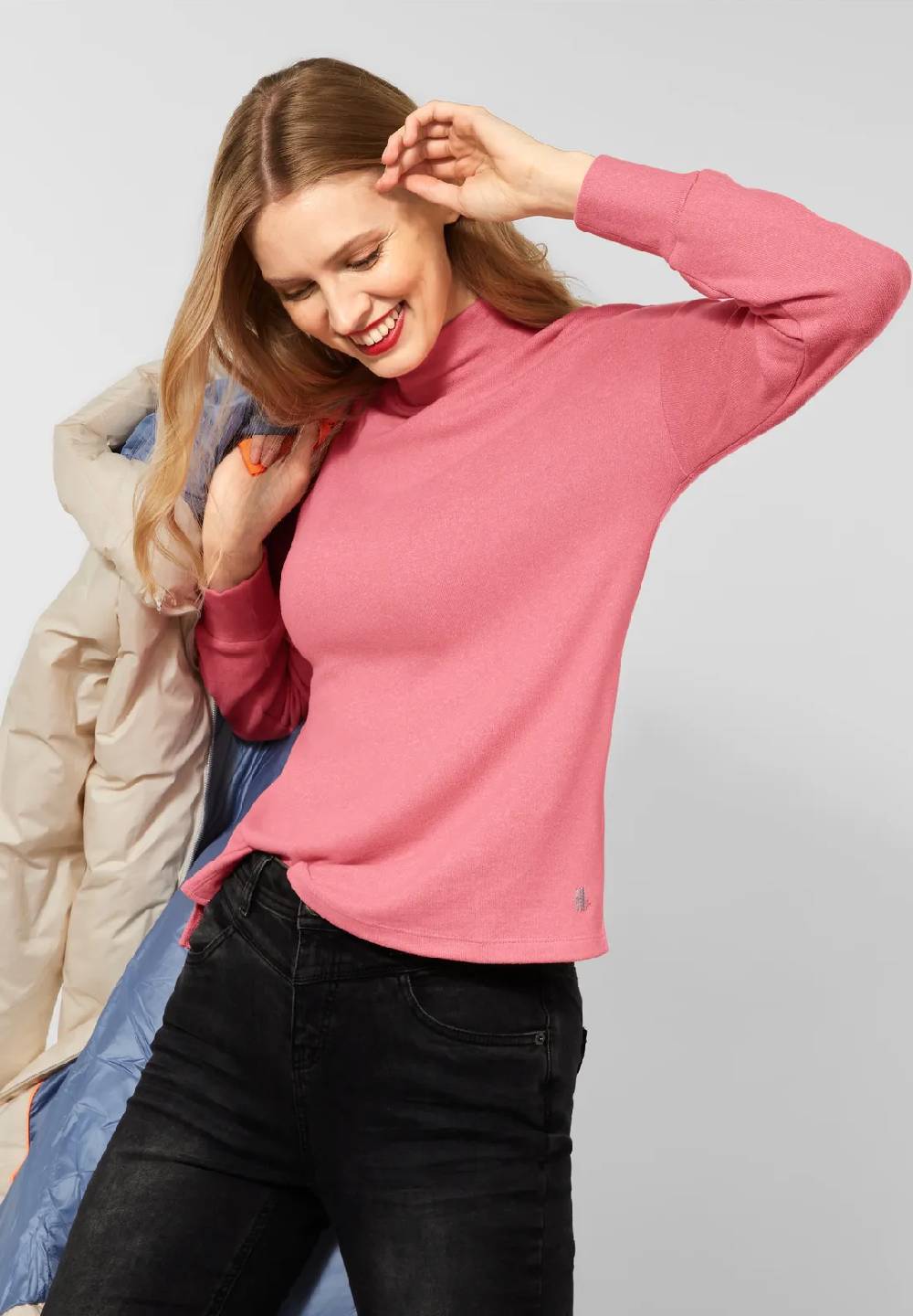 Street One Softes Rollkragenshirt