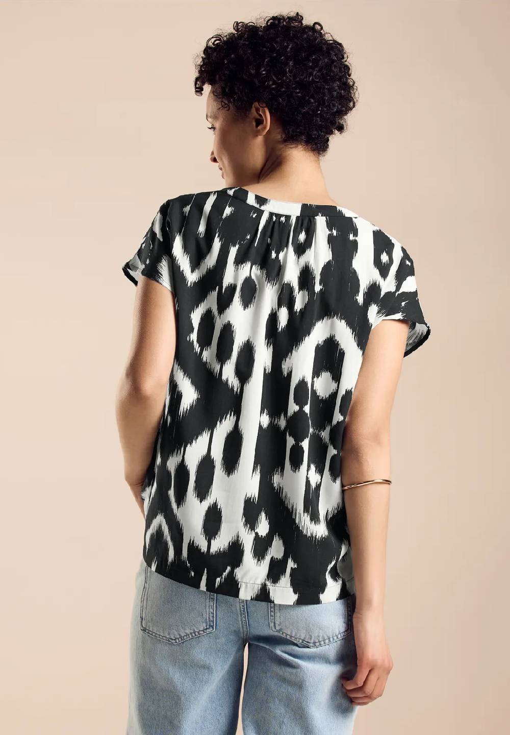 Street One Sommer Bluse Mit Ikat Print