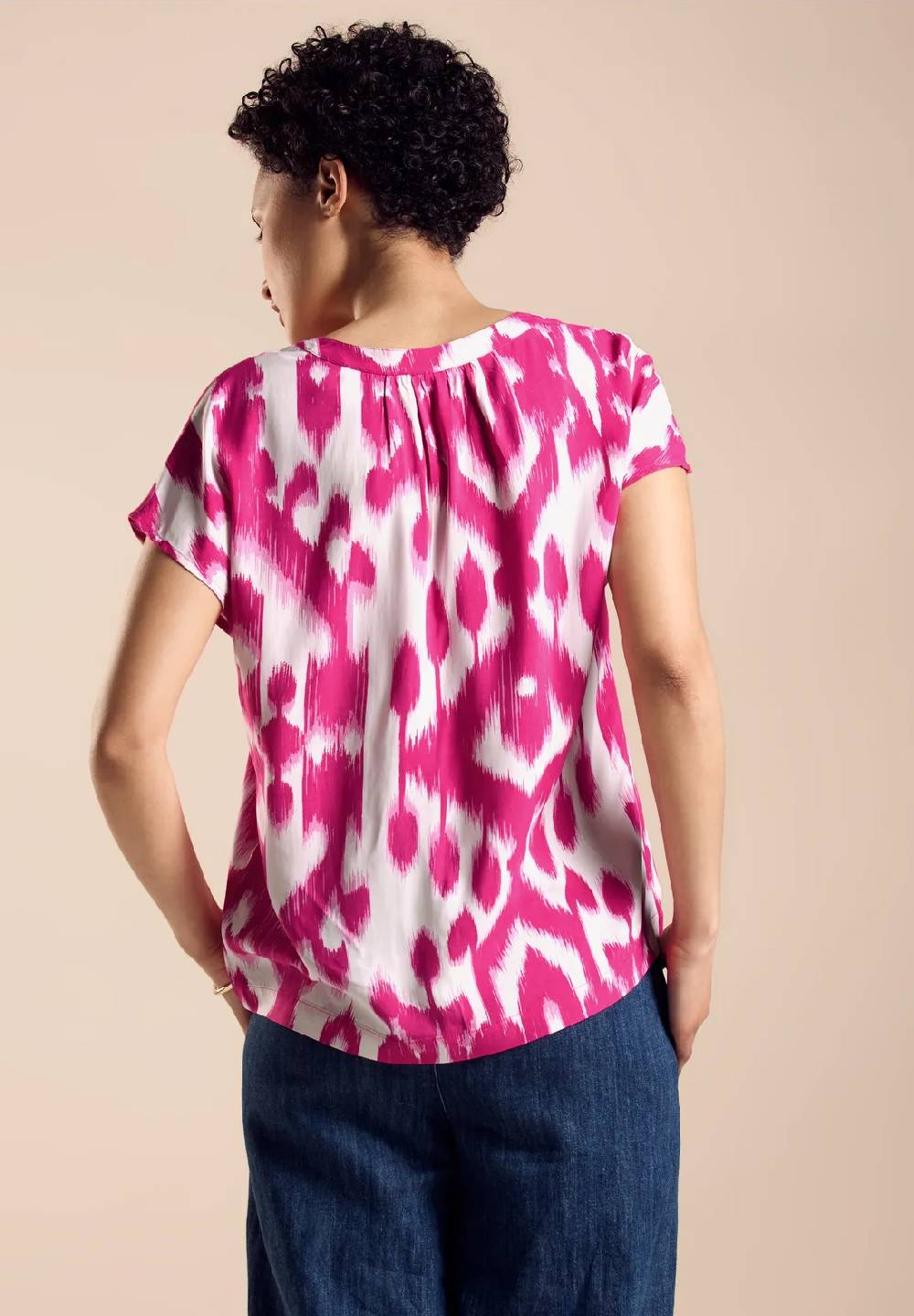Street One Sommer Bluse Mit Ikat Print