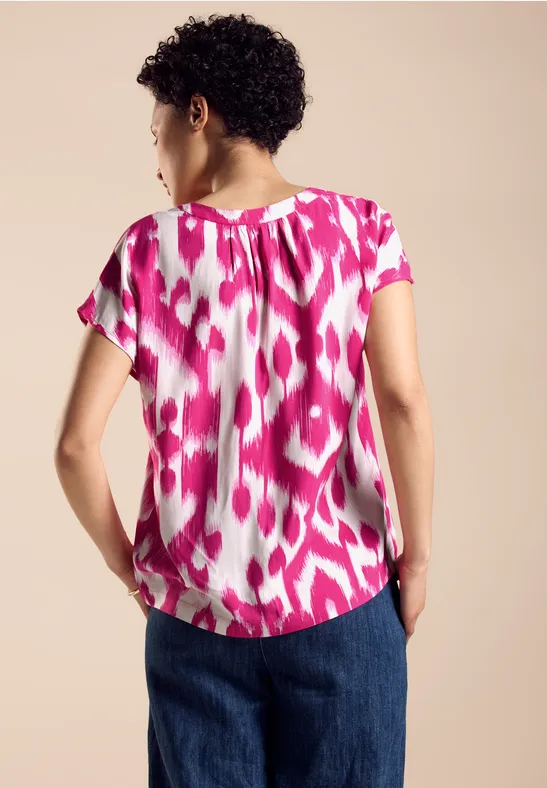 Street One Sommer Bluse Mit Ikat Print
