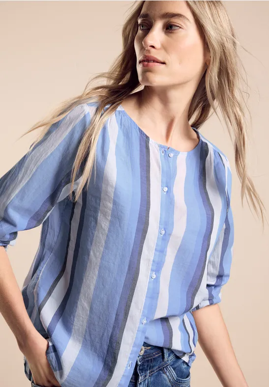 Street One Sommer Bluse Mit Streifen