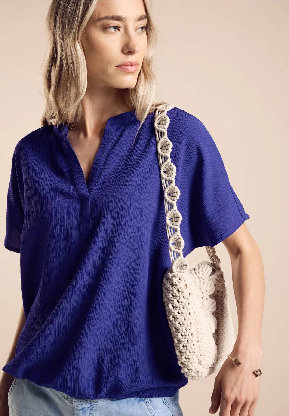 Street One Sommerbluse mit Struktur