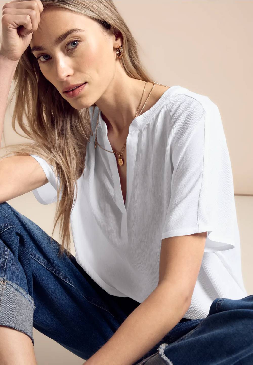 Street One Sommerbluse mit Struktur