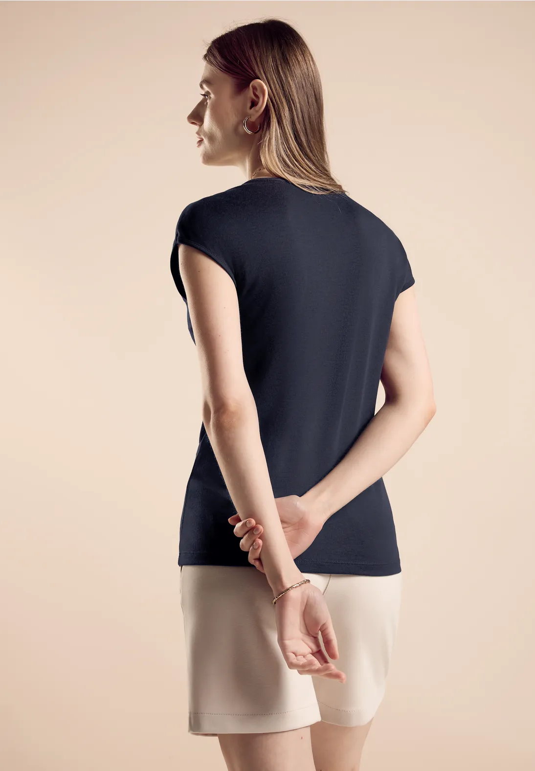 Street One Sommershirt In Unifarbe - Style ADA