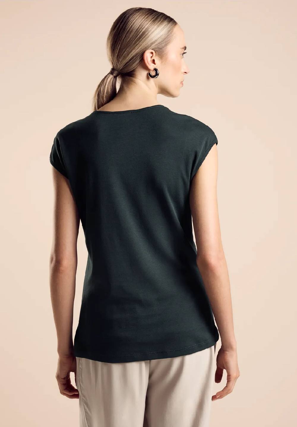 Street One Sommershirt In Unifarbe - Style ADA