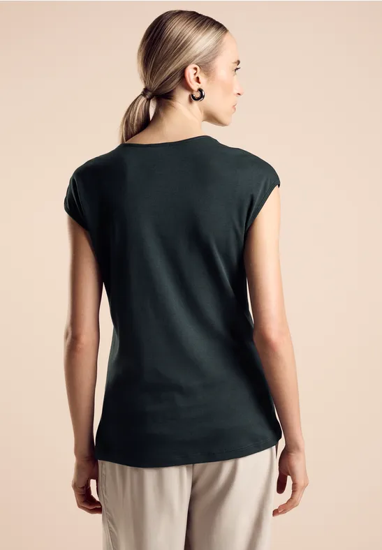 Street One Sommershirt In Unifarbe - Style ADA