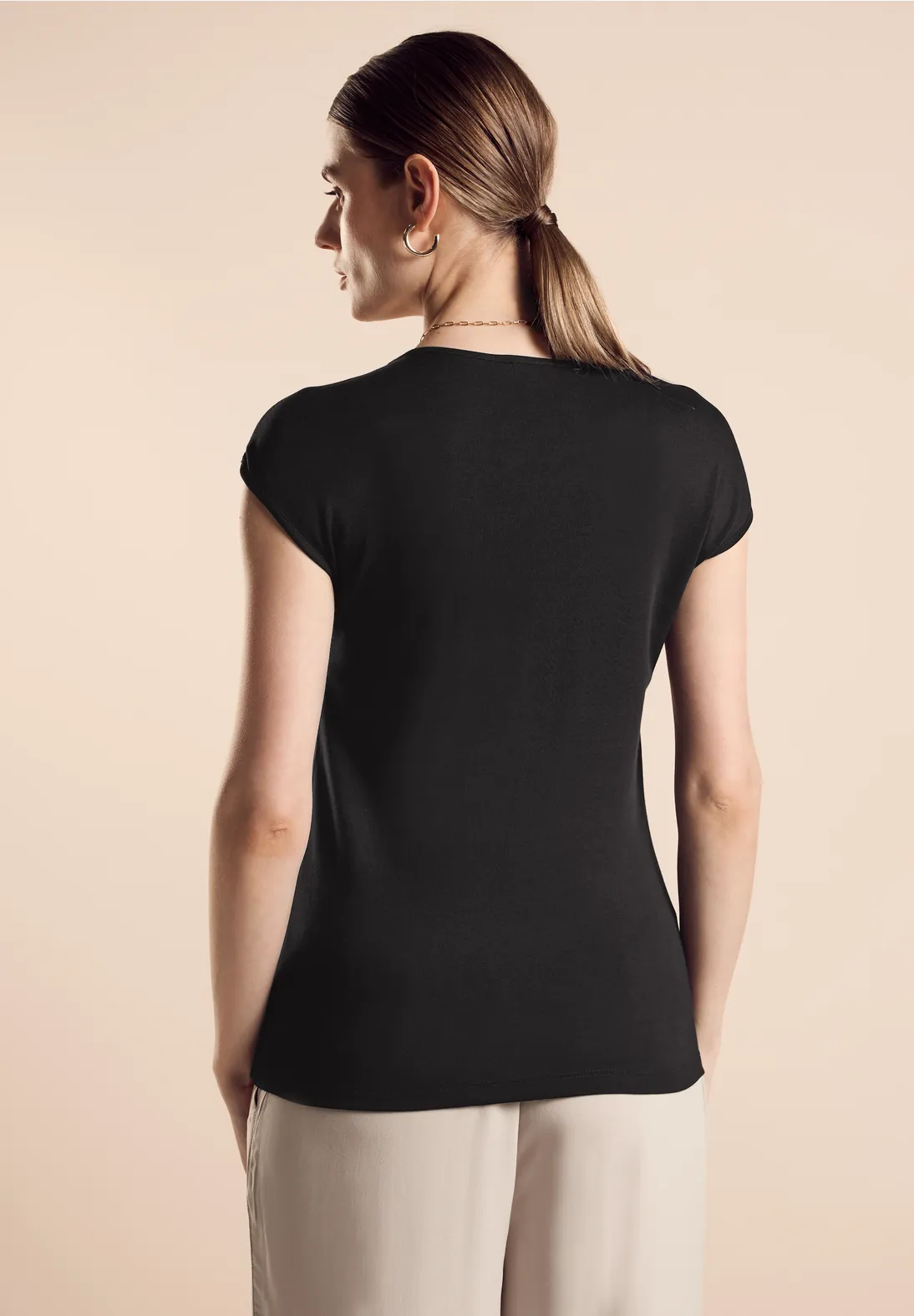 Street One Sommershirt In Unifarbe - Style ADA