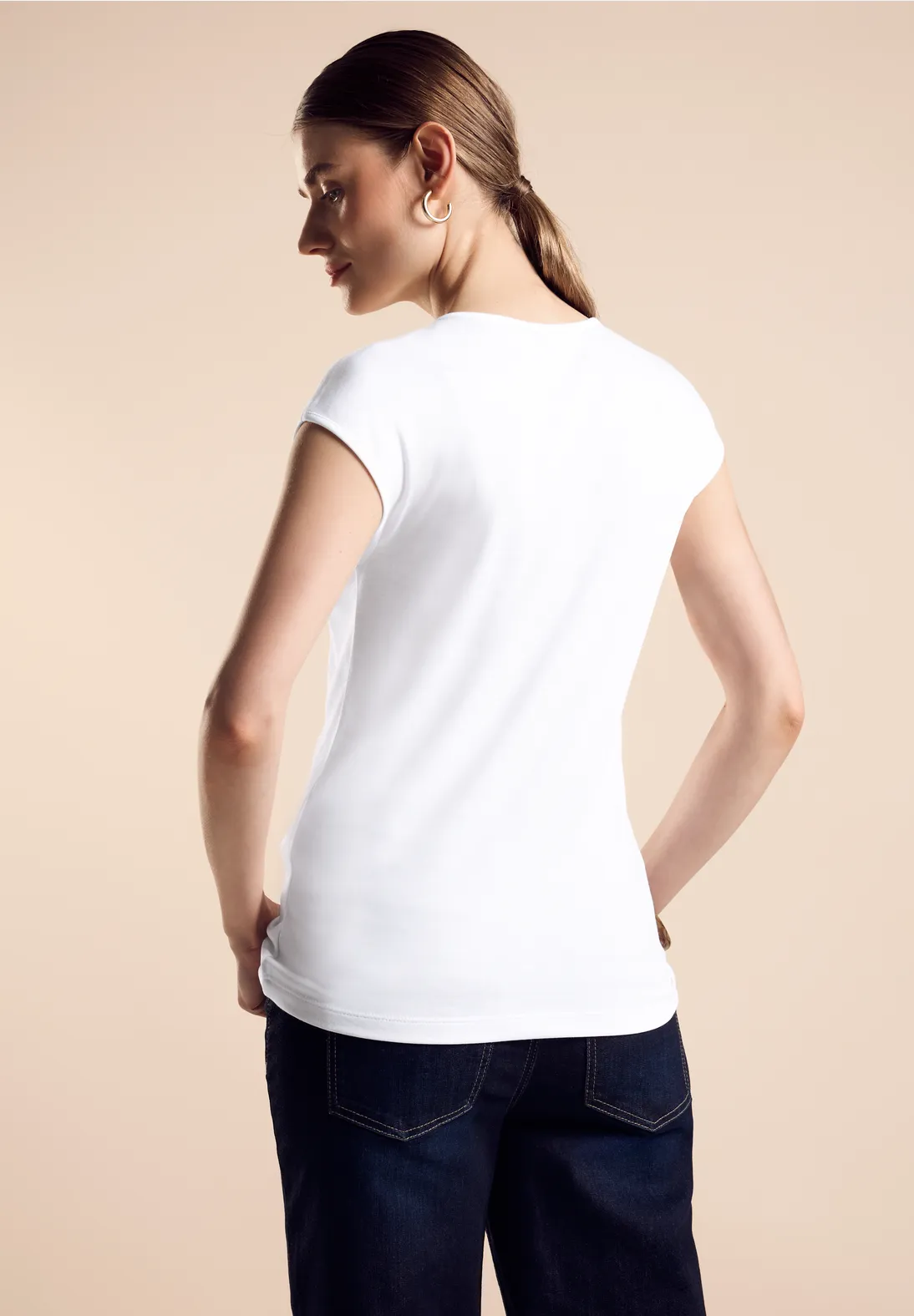 Street One Sommershirt In Unifarbe - Style ADA