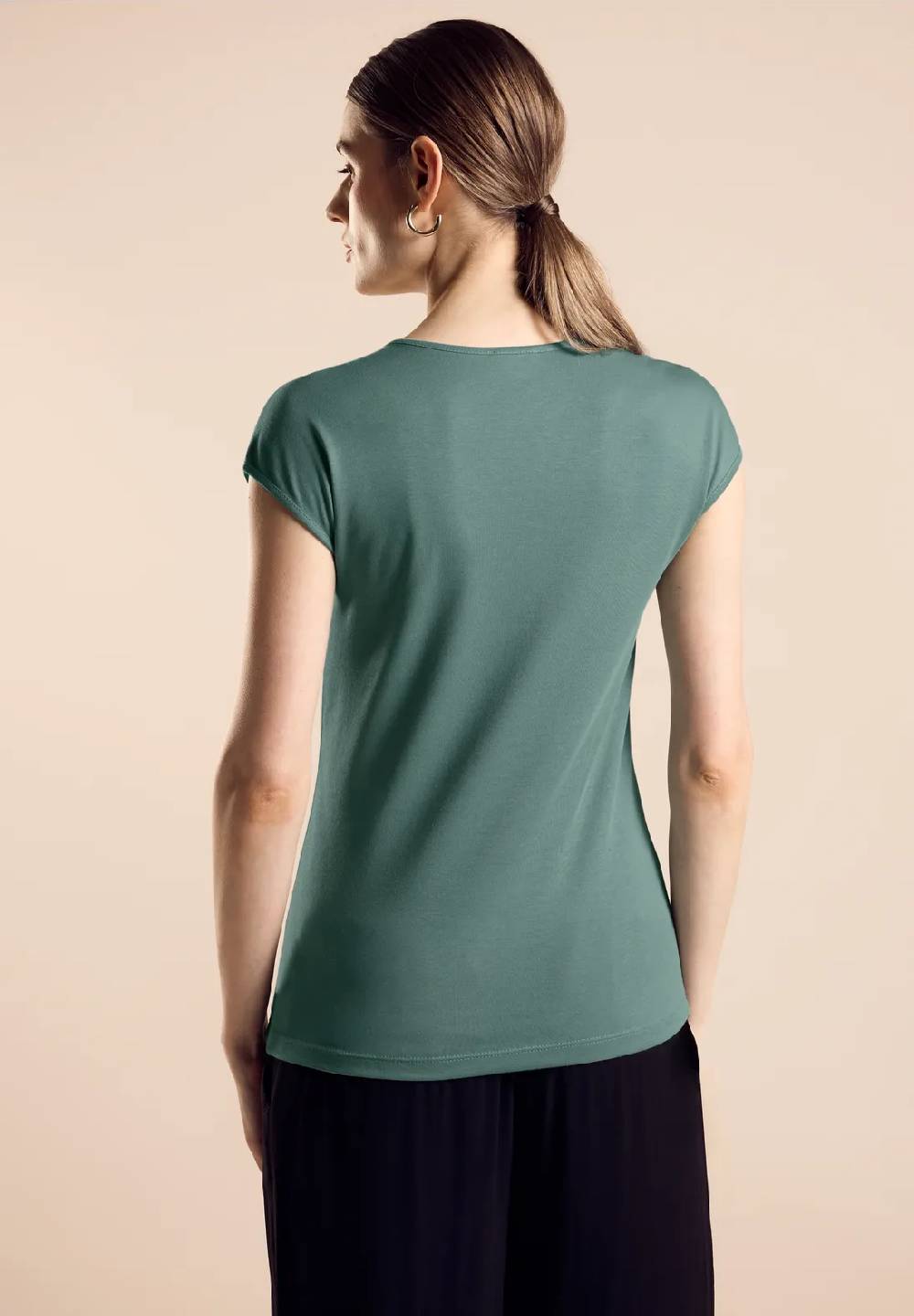 Street One Sommershirt In Unifarbe - Style ADA