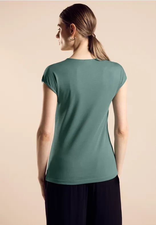 Street One Sommershirt In Unifarbe - Style ADA