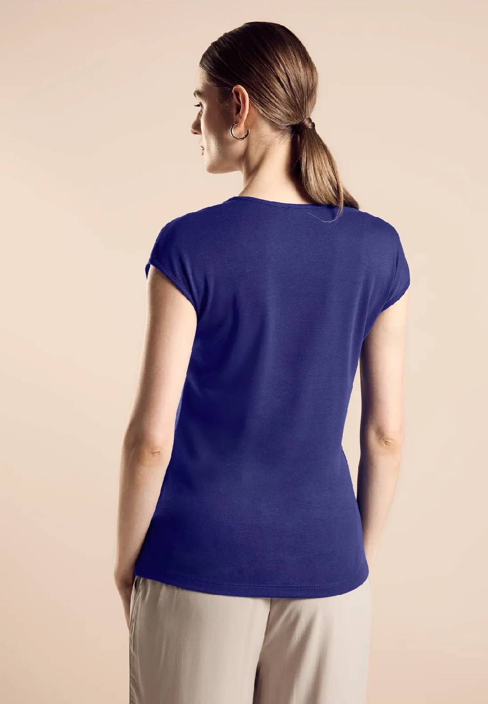 Street One Sommershirt In Unifarbe - Style ADA