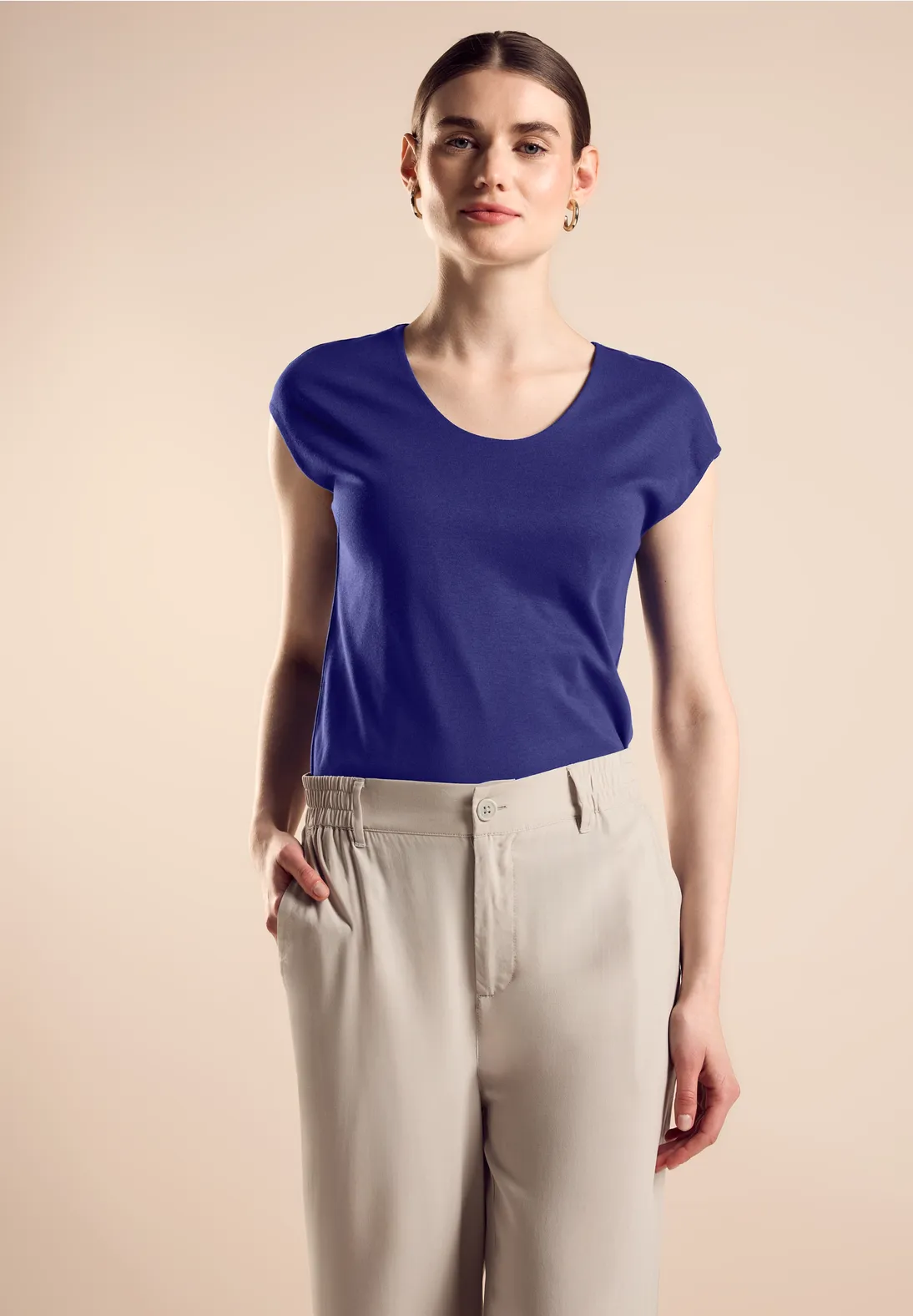 Street One Sommershirt in Unifarbe - Style ADA