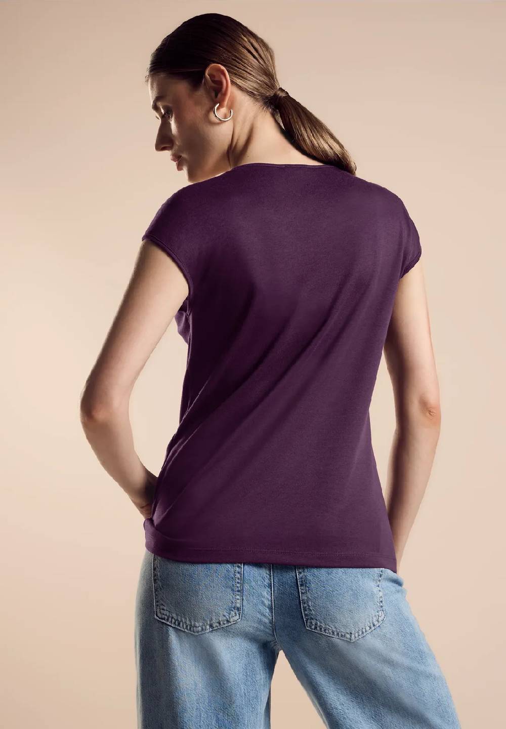 Street One Sommershirt In Unifarbe - Style ADA