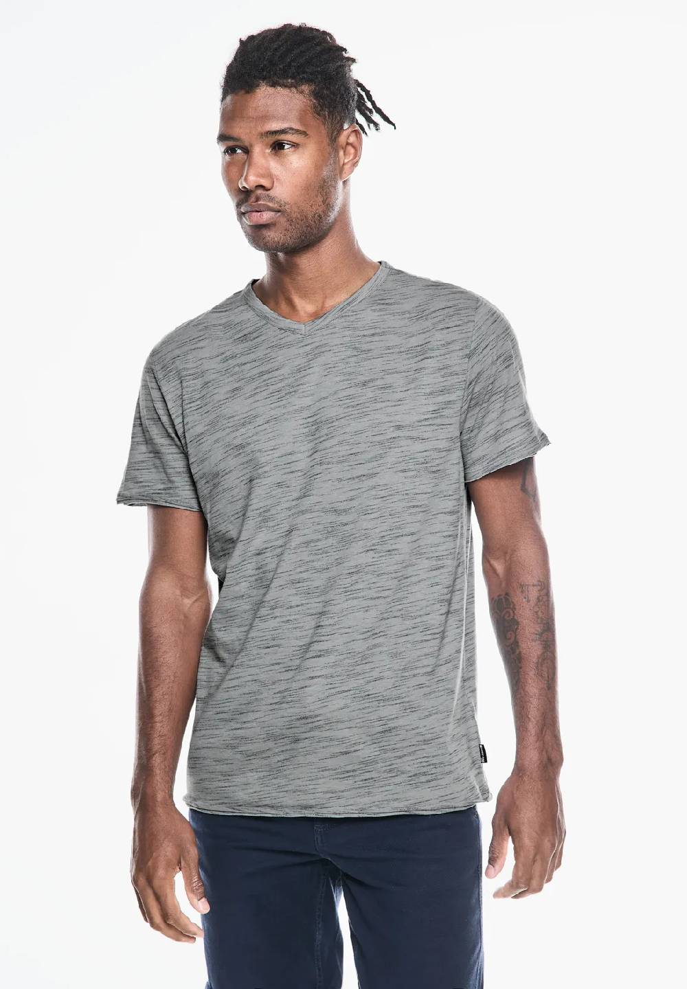 Street One Space Dye V-Neck T-Shirt