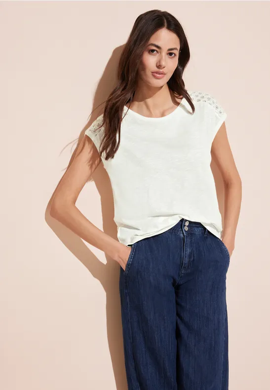 Street One Spitzendetail T-Shirt
