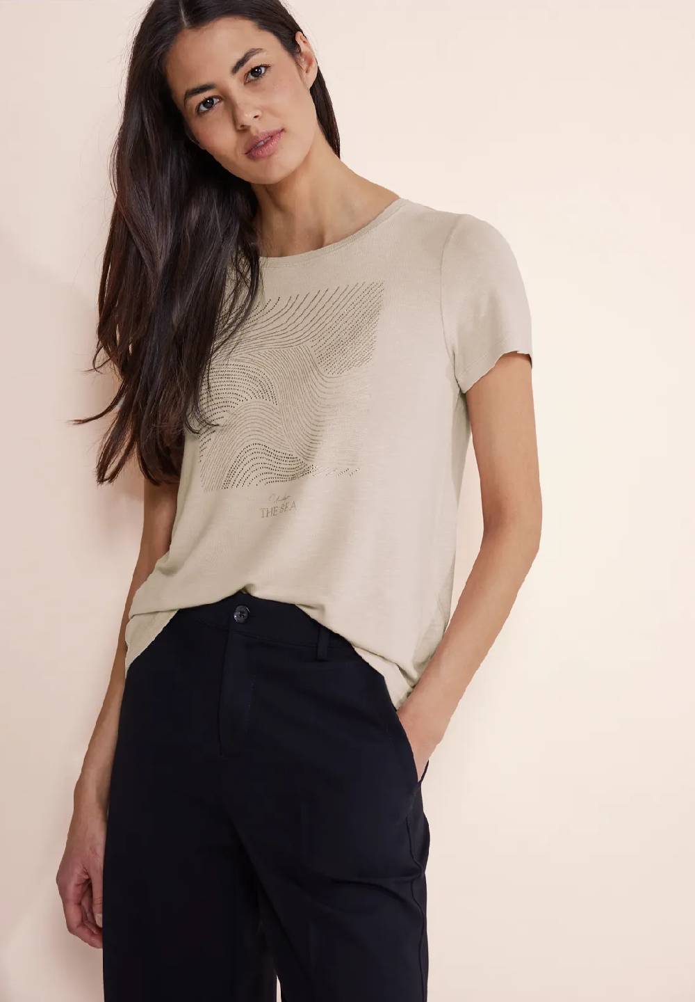 Street One Steinchen Print Shirt