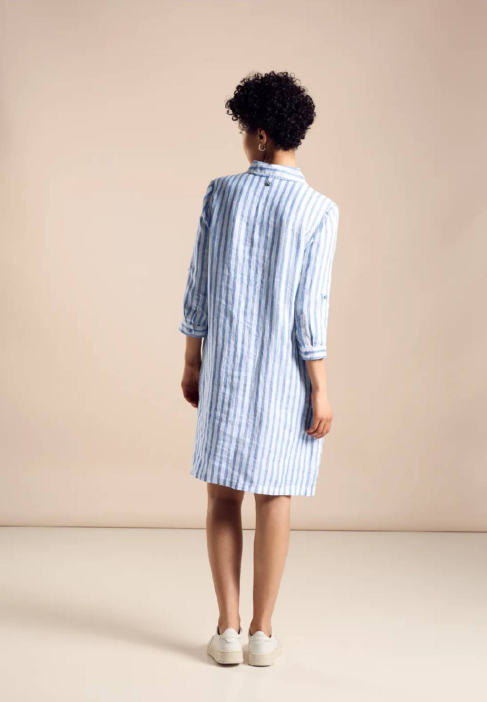 Street One Streifen Leinenkleid
