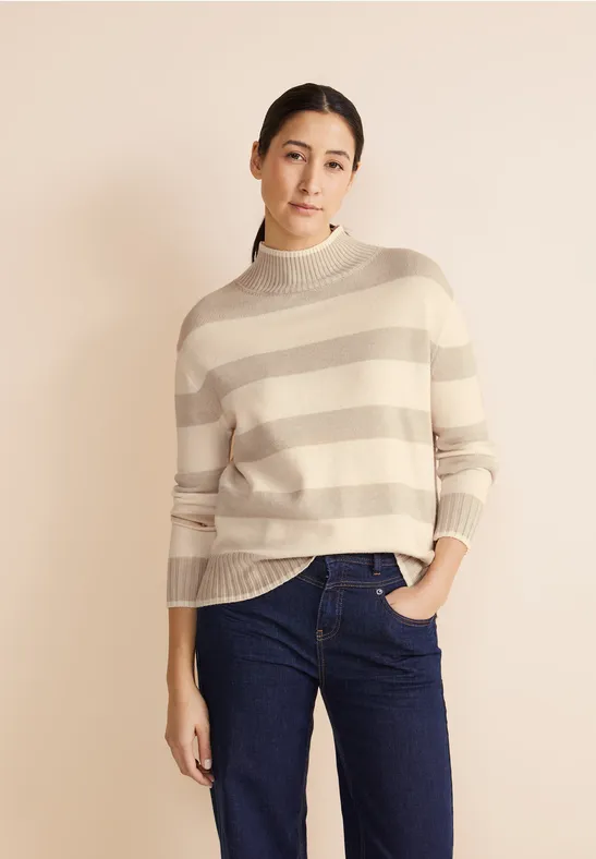 Street One Streifen Strickpullover