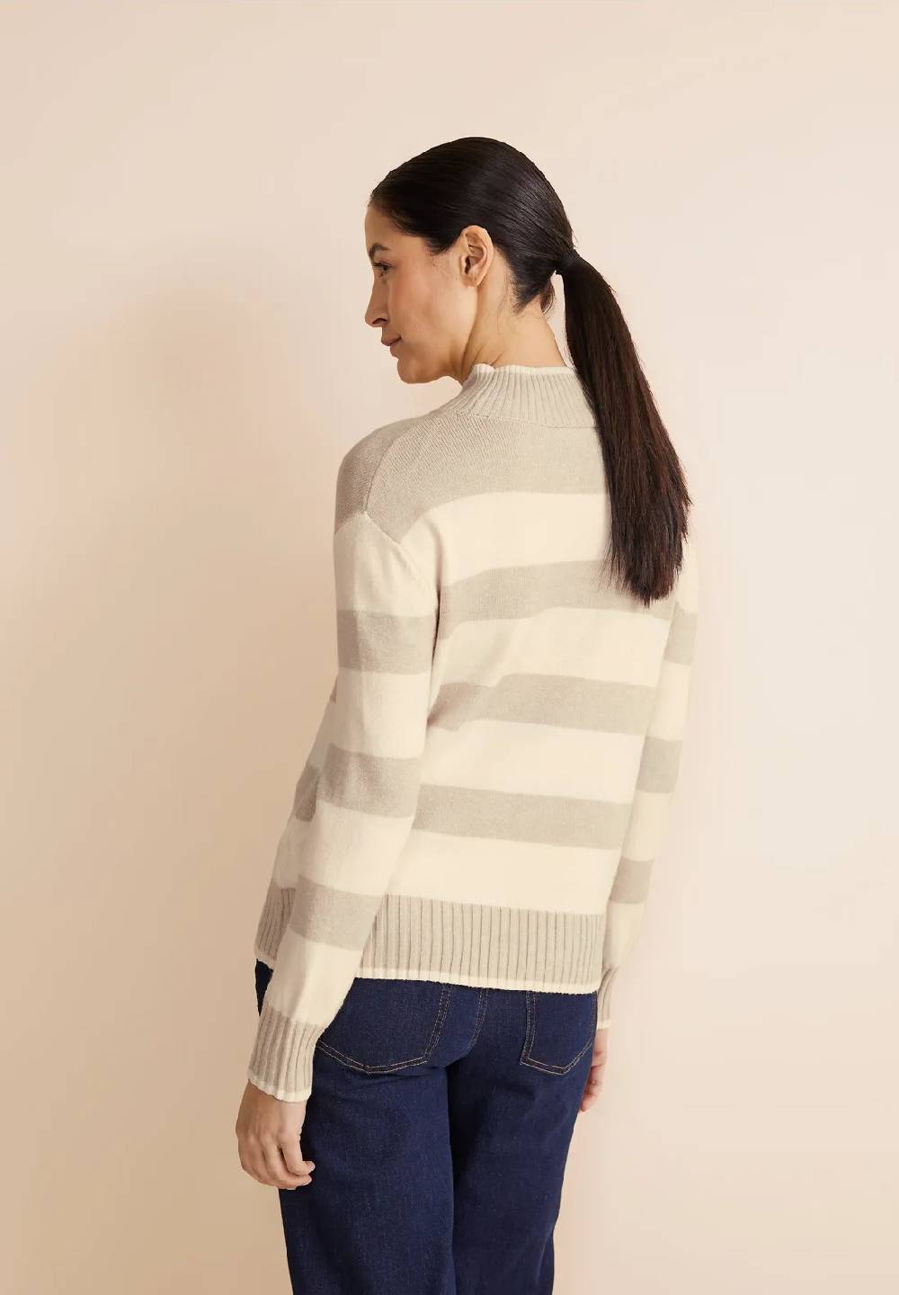 Street One Streifen Strickpullover