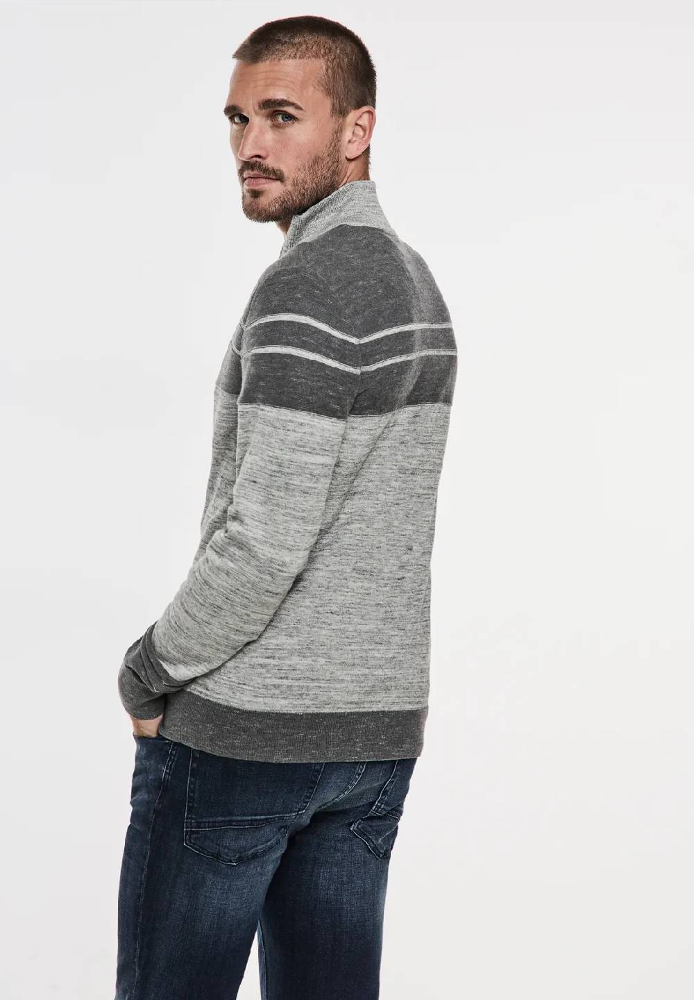 Street One Streifendessin Strickjacke