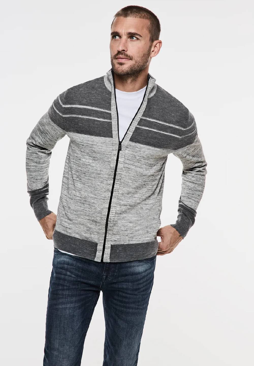 Street One Streifendessin Strickjacke