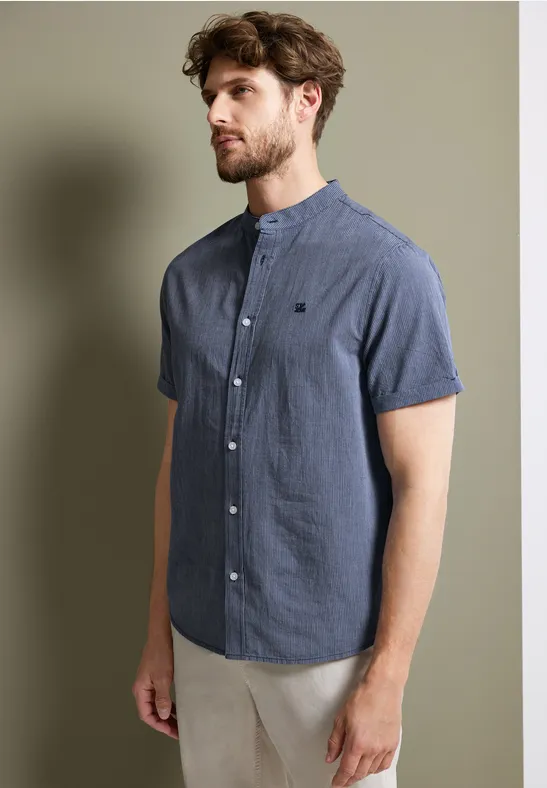 Street One Streifenhemd Mit Stehkragen