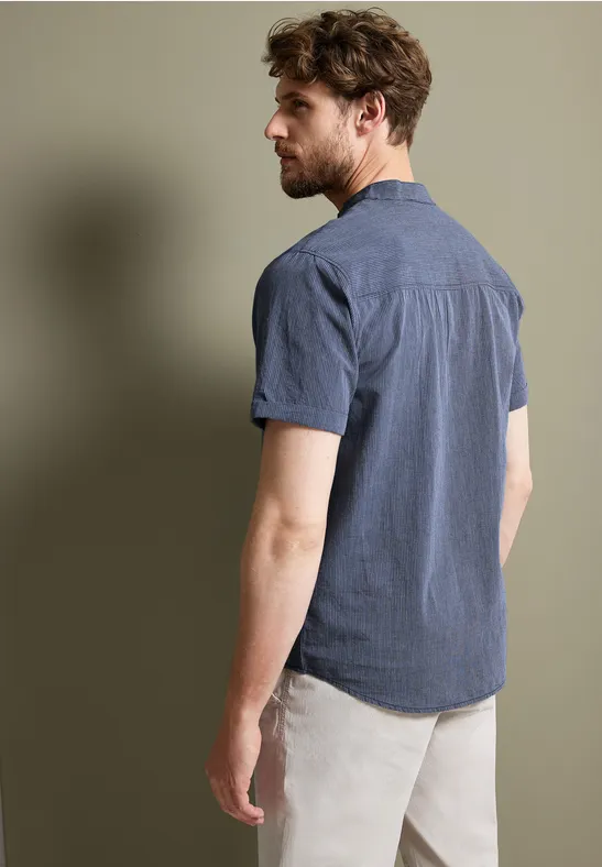 Street One Streifenhemd Mit Stehkragen