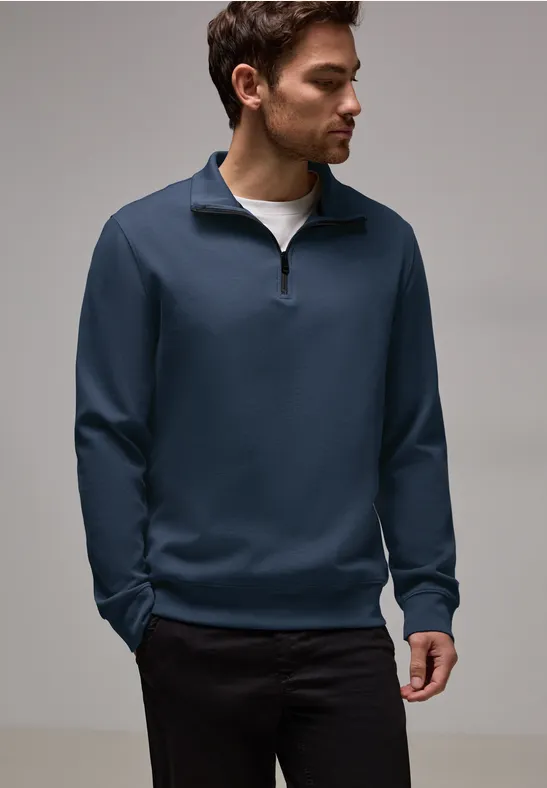 Street One Stretch Halfzip Sweater