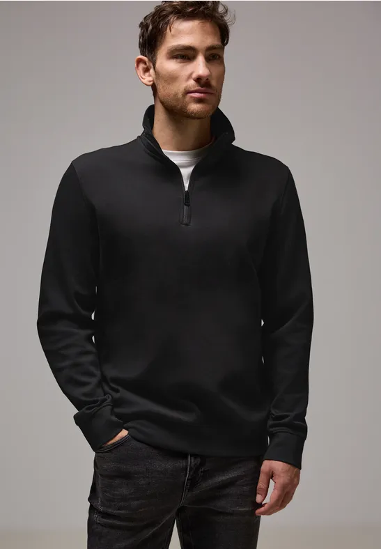 Street One Stretch Halfzip Sweater