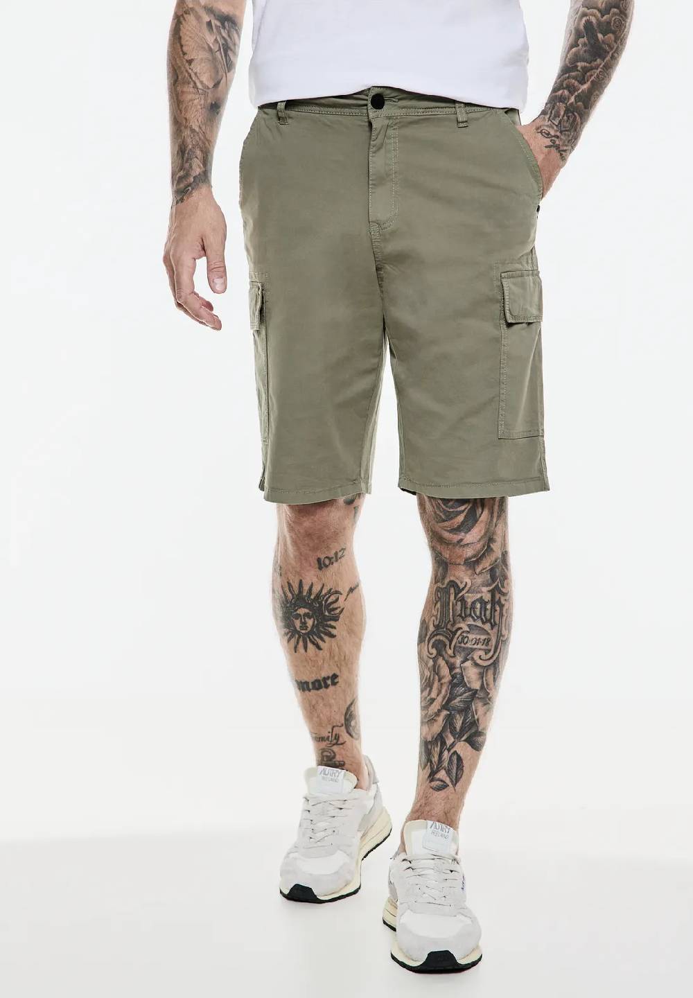 Street One Stretch Twill Cargo Shorts
