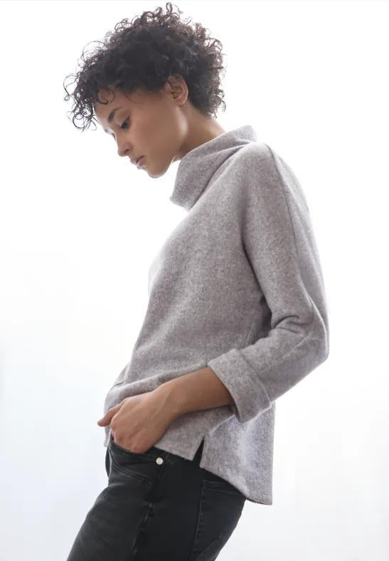 Street One Strick-Look Shirt Mit Kragen