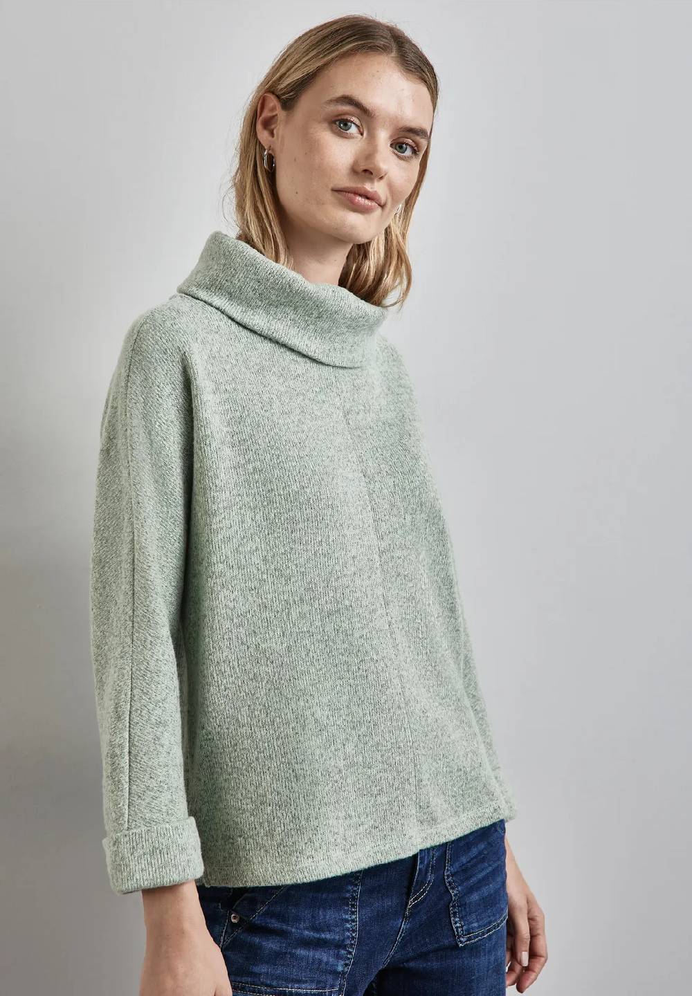 Street One Strick-Look Shirt mit Kragen