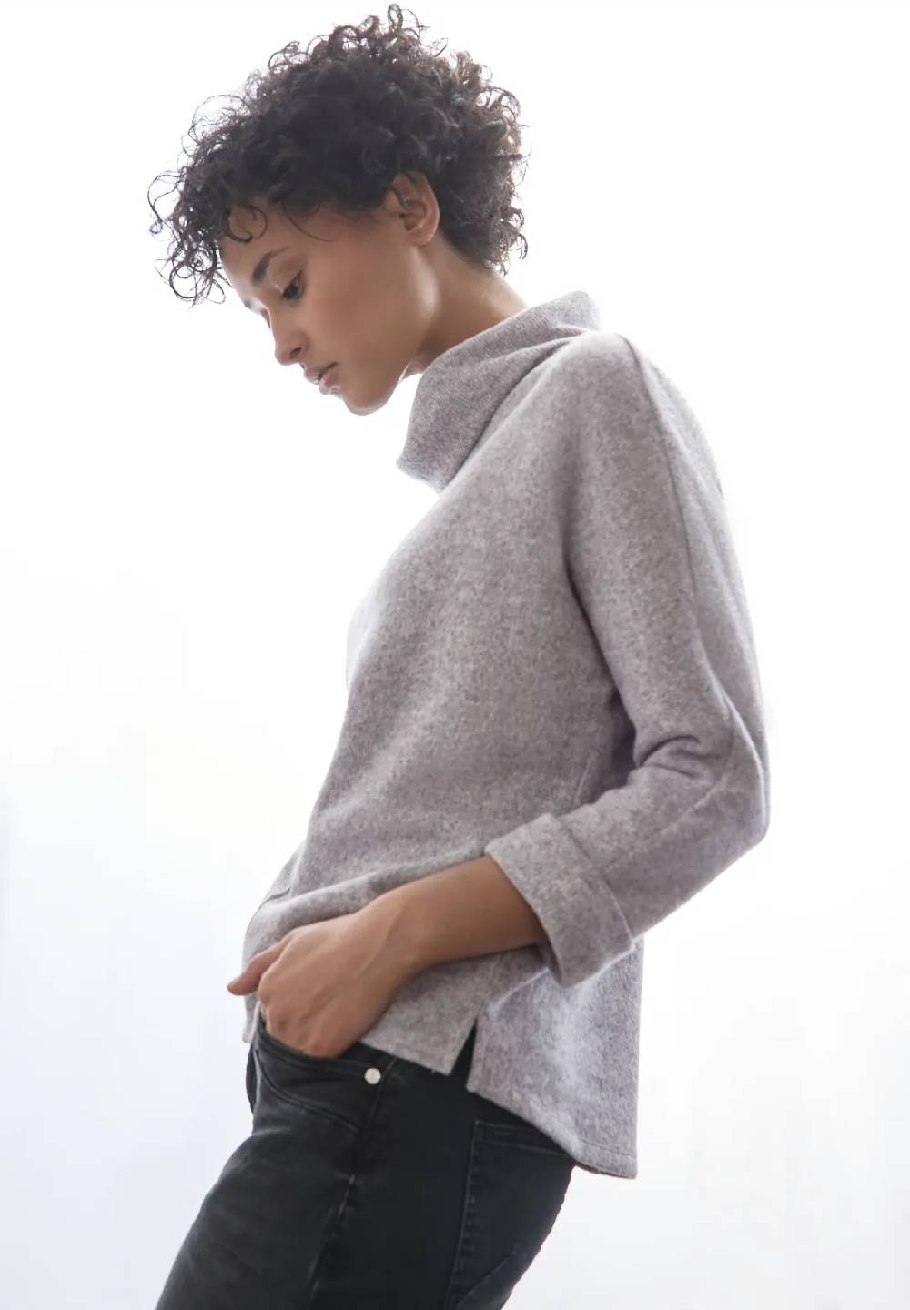 Street One Strick-Look Shirt mit Kragen