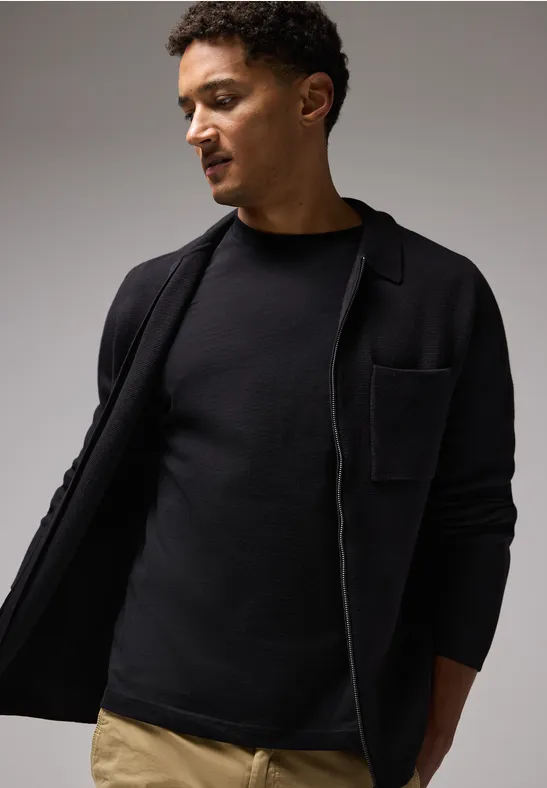 Street One Strick-Overshirt Mit Zipper