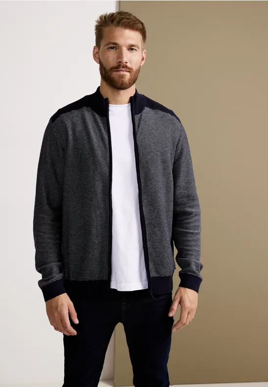 Street One Strickjacke In Birdseyeoptik