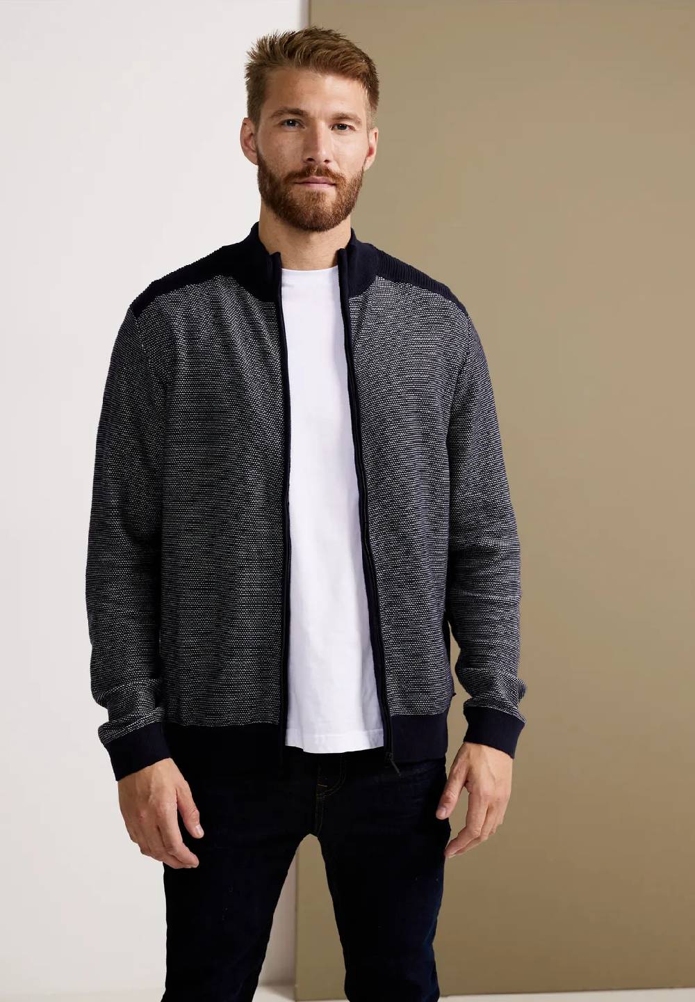 Street One Strickjacke in Birdseyeoptik