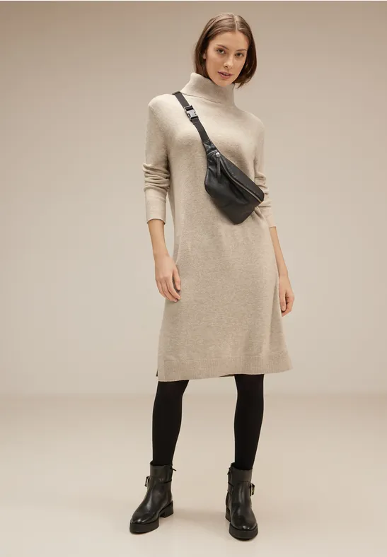Street One Strickkleid Mit Rollkragen