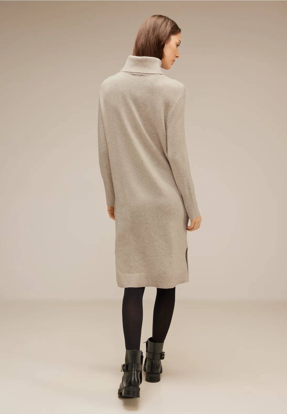 Street One Strickkleid Mit Rollkragen