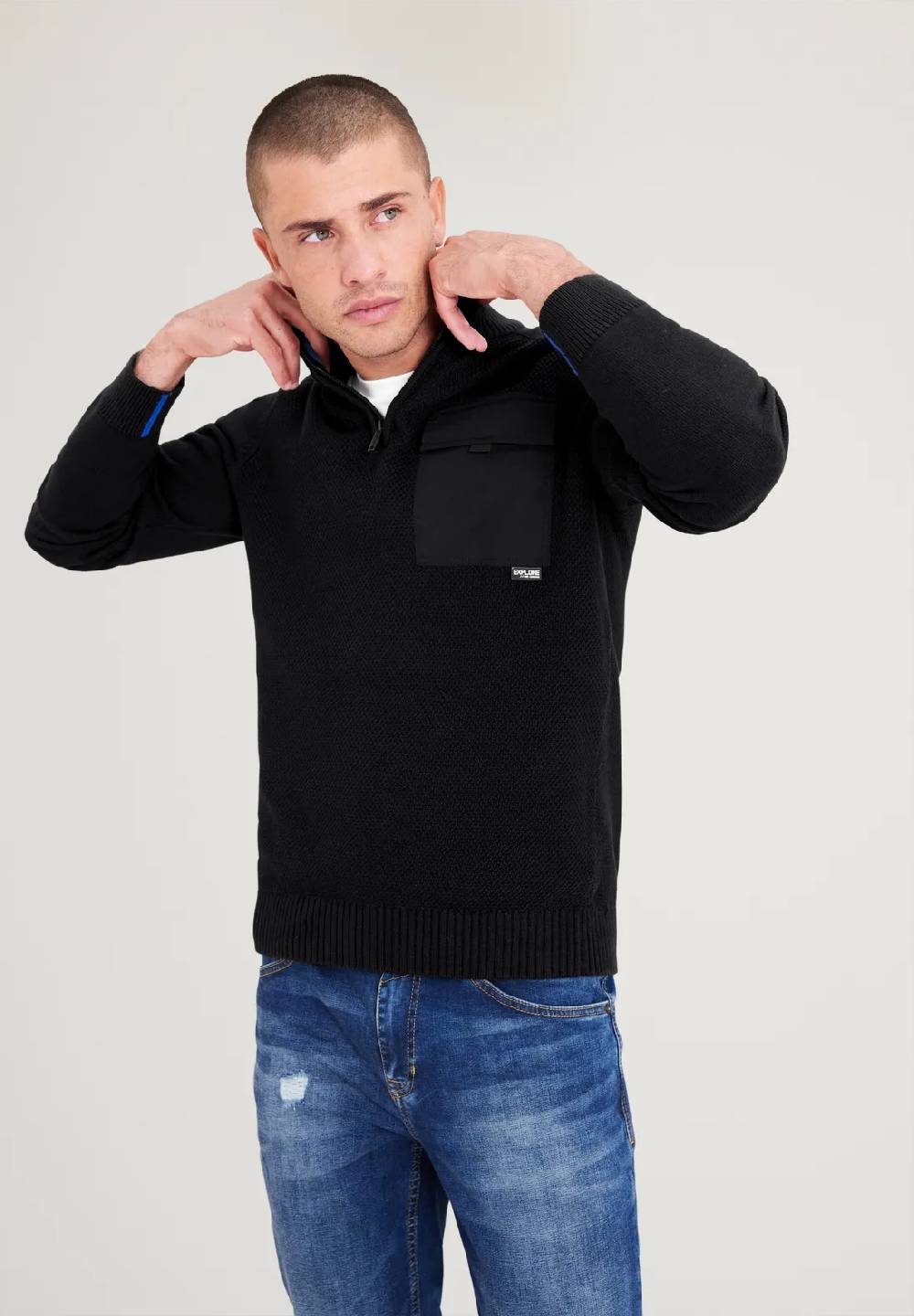 Street One Stricktroyer im Materialmix