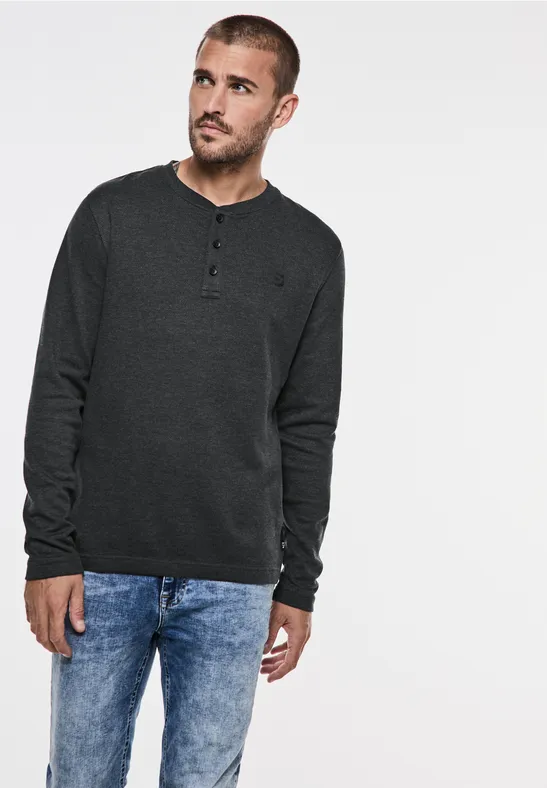Street One Struktur Henleyshirt