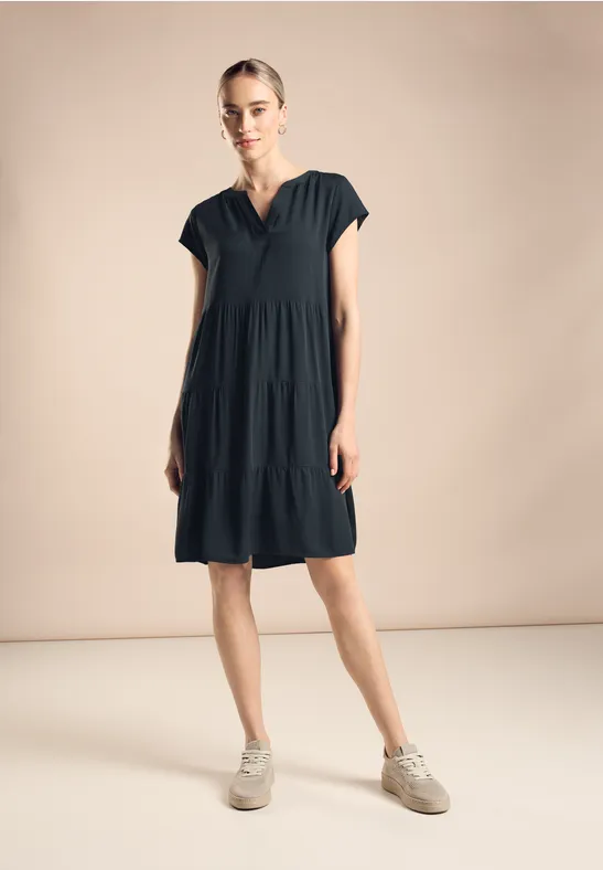 Street One Struktur Kleid Aus Viskose