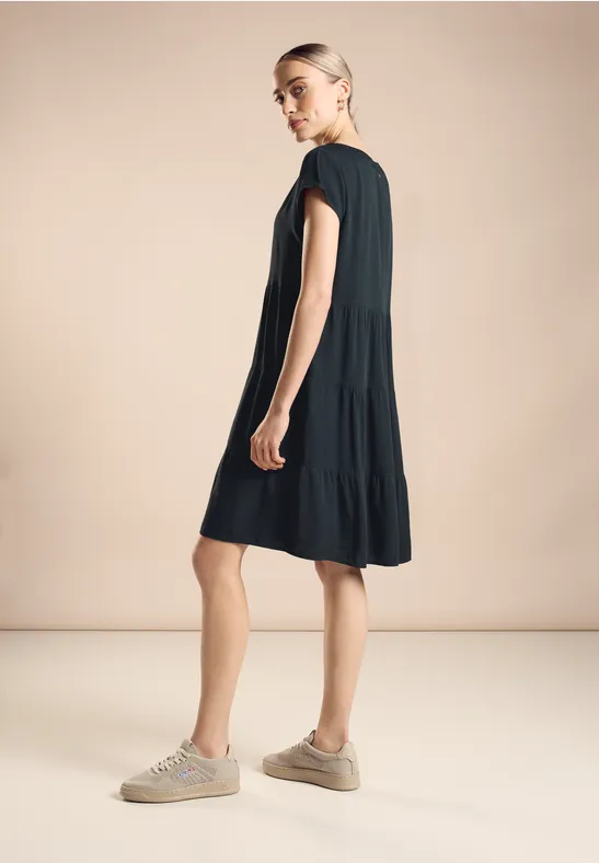 Street One Struktur Kleid Aus Viskose