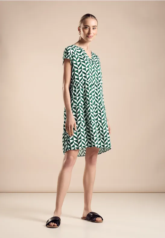 Street One Struktur Kleid Mit Print