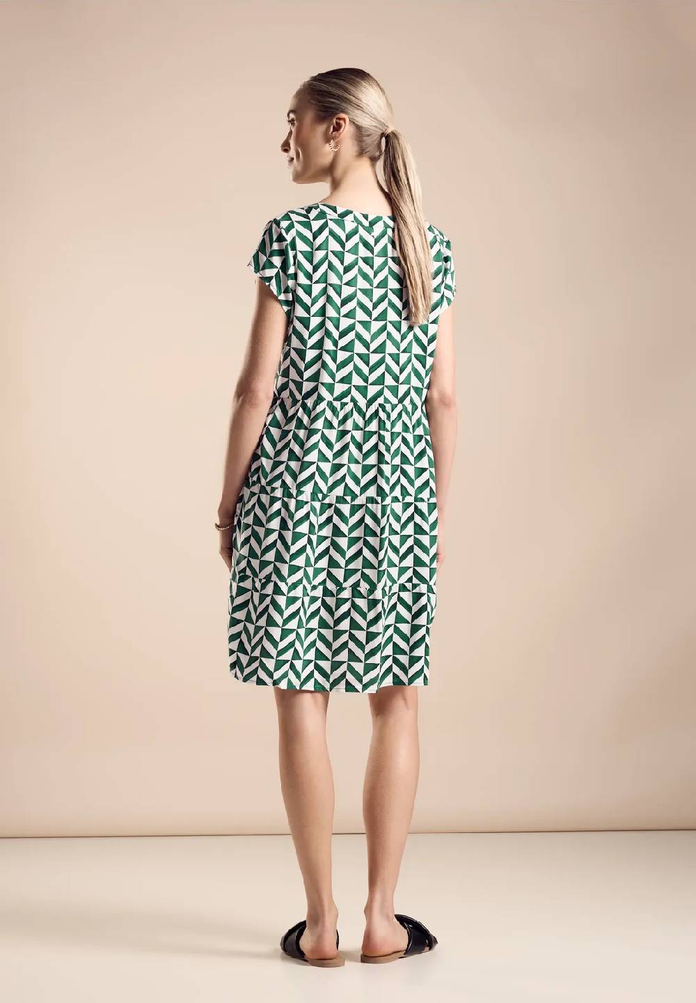 Street One Struktur Kleid Mit Print