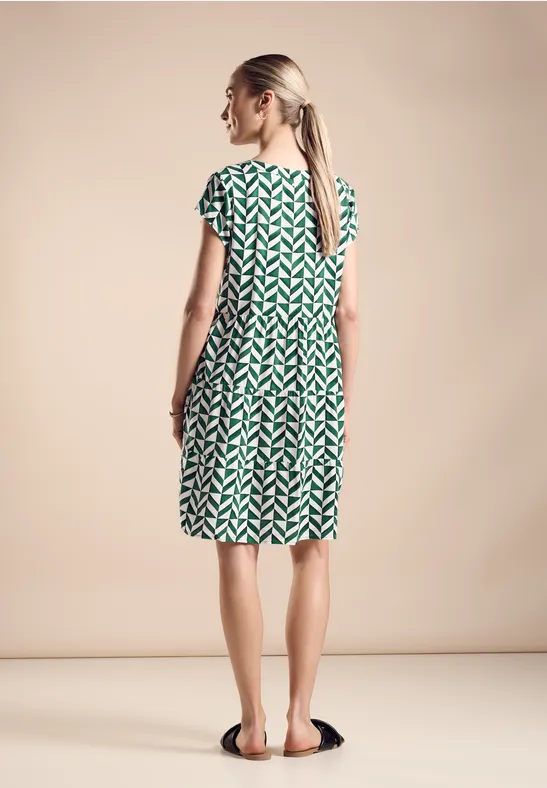 Street One Struktur Kleid Mit Print