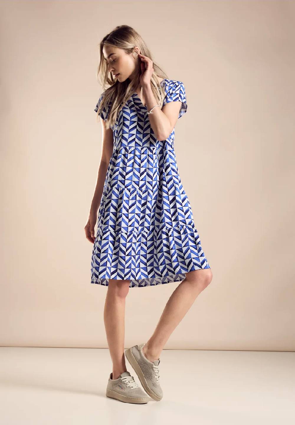 Street One Struktur Kleid mit Print