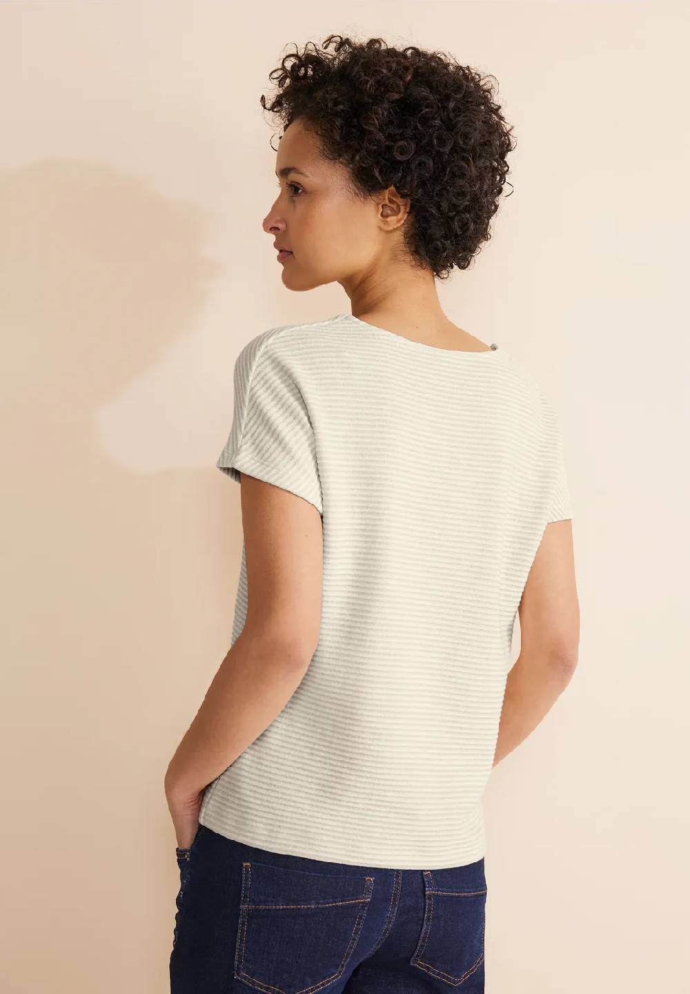 Street One Struktur Streifen T-Shirt